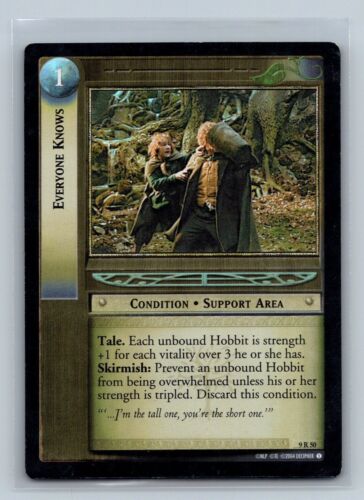 Lord of the Rings TCG - Everyone Knows R50 - FOIL RARE - Reflections Decipher - Picture 1 of 2