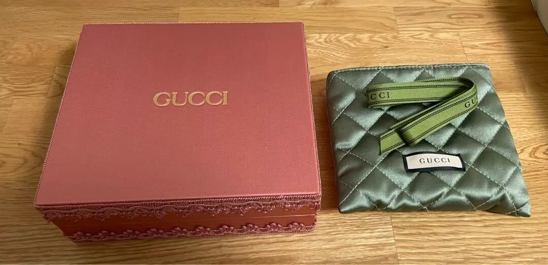 GUCCI Coffret Bijoux Coffret Voyage Pochette Coffret Cadeau avec Ruban