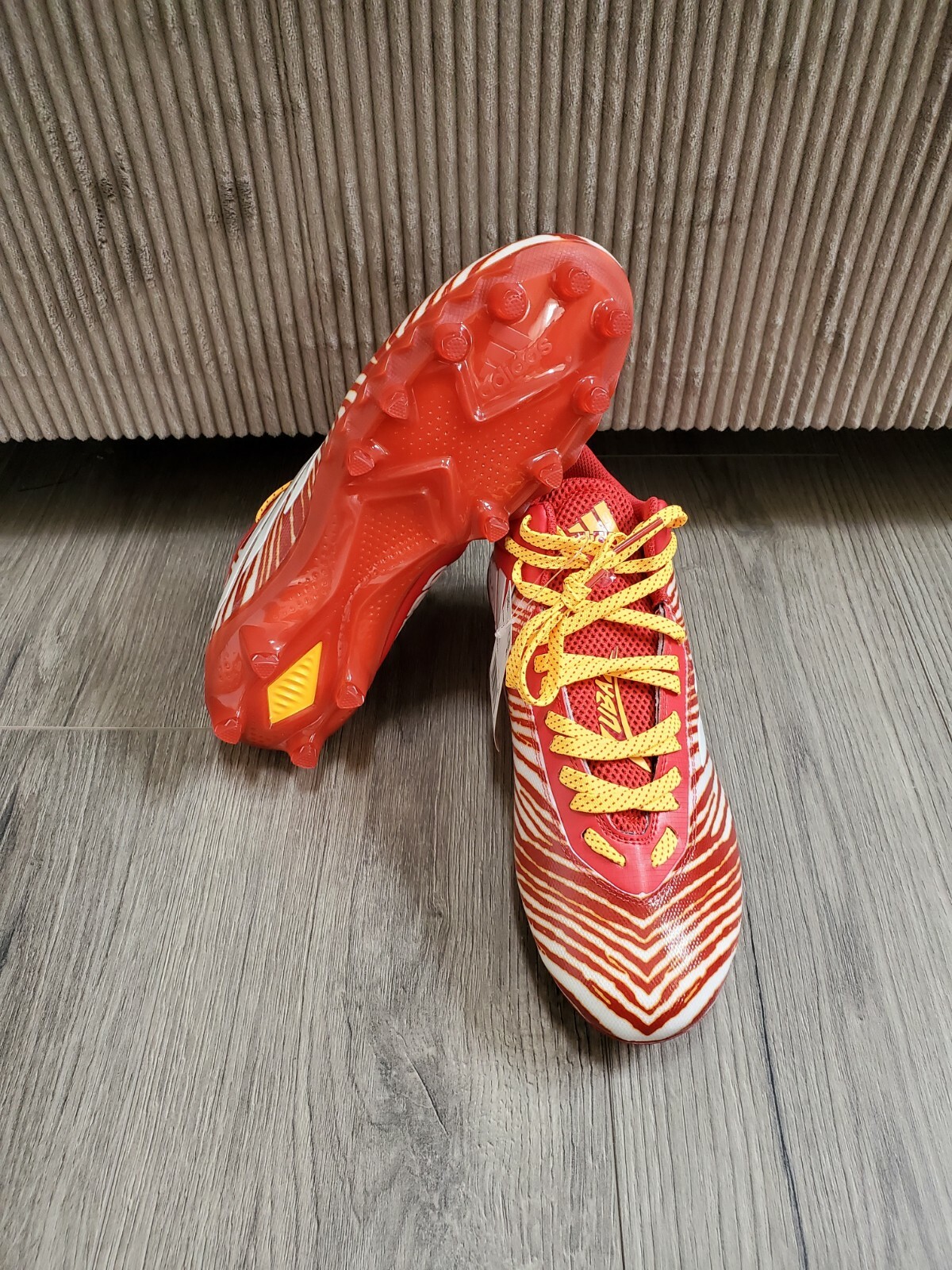 Adidas Freak 21 Zubaz Football Cleats Kansas City Chiefs Superbowl