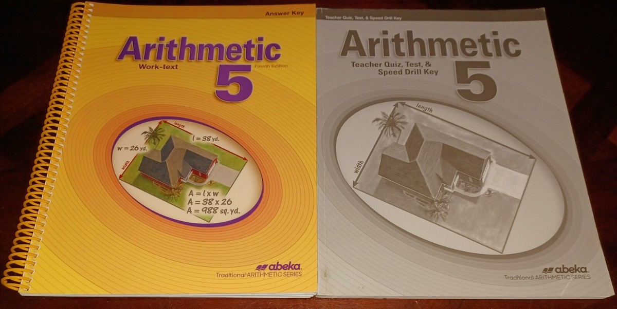 Lot of Abeka 5th Grade Books Teacher Arithmetic Reader Language