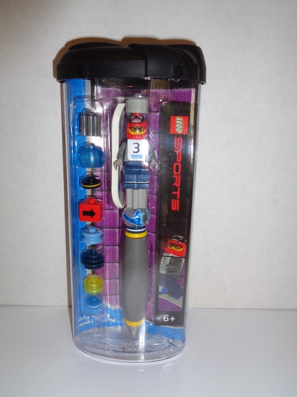 (1) 2003 LEGO Sports Buildable Pen / Snowboarder (GIRL)  NEW *HTF*