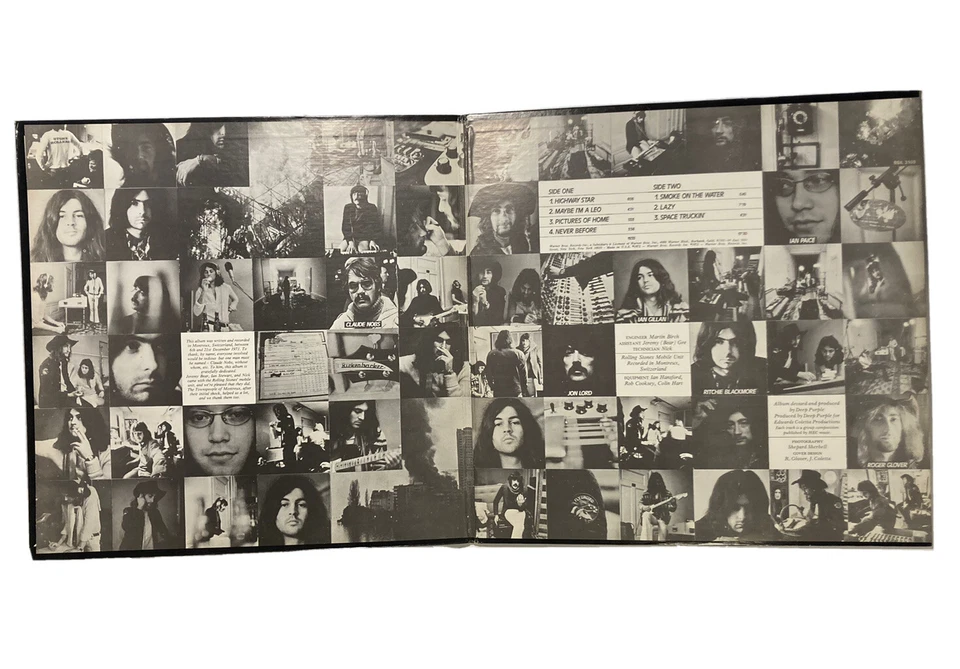 DEEP PURPLE “Machine Head” Vinyl LP Warner Bros. BSK 3100 Gatefold VG+ - Image 3 of 4