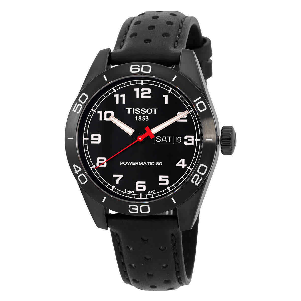 Мужские часы Tissot PRS 516 с автоматическим черным циферблатом T1314303605200