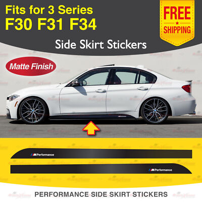 Seitenschweller Rennstreifen MATT Grafik Vinyl Aufkleber Für BMW F30