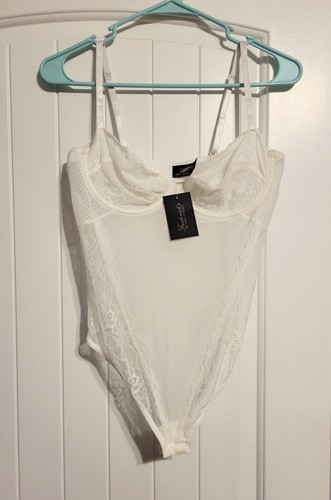 Frederick's of Hollywood Bügel Spitzen Teddy, Gr. XL, Neu mit Etikett