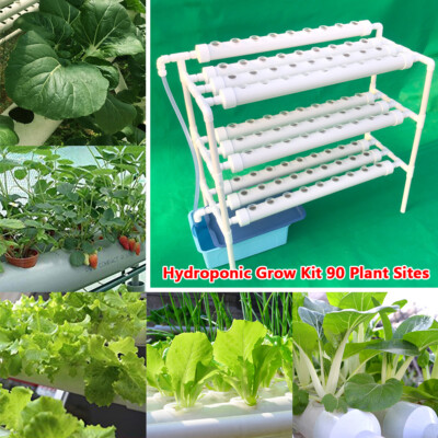 Hydroponic System Hydroponic Grow Kit 90 Pflanz Hydrokultur 10 Rohr Hydroponik