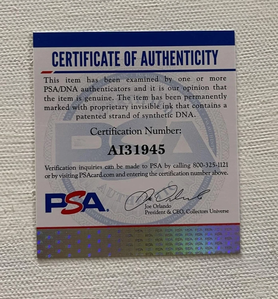 Carl Hubbell Signed Autographed Glossy 8x10 Photo New York Giants : PSA/DNA COA - Image 3 of 3