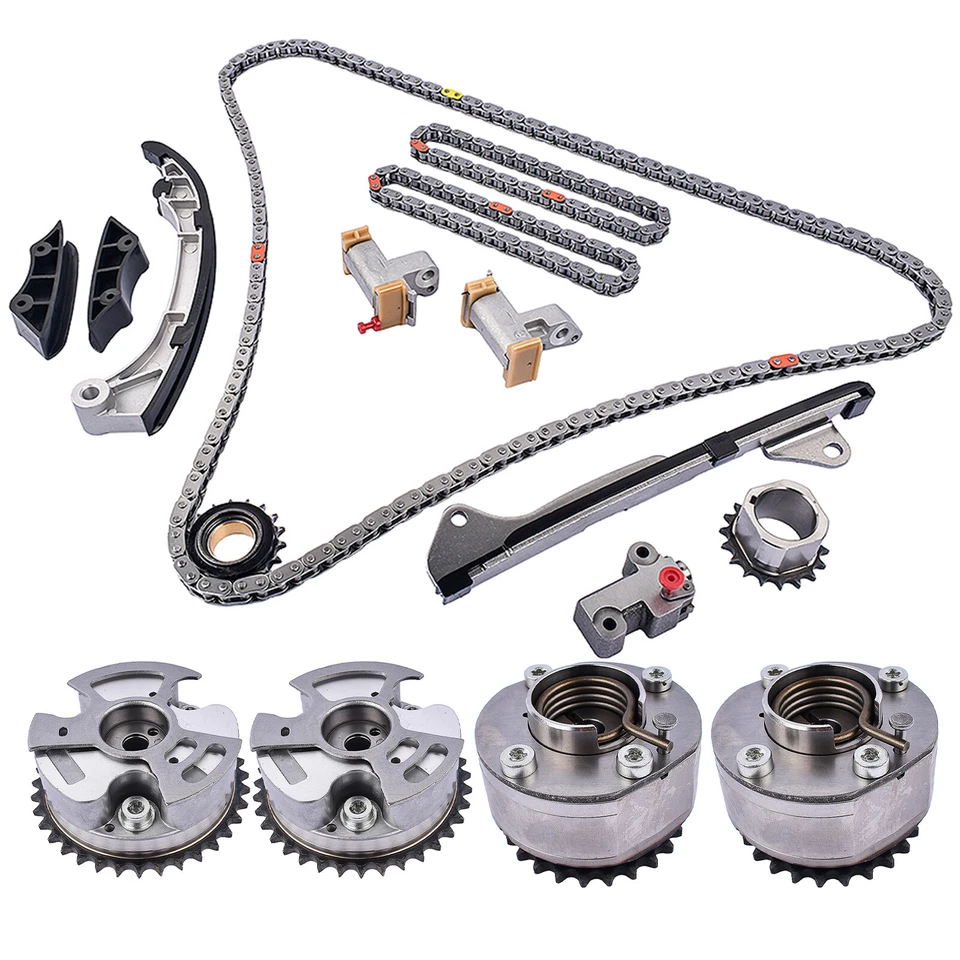 Kit de cadena de distribución y juego de piñones de árbol de levas para Toyota Sienna Camry Highlander 3.5 Foto 4 de 4
