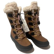 All in Motion Kids Alberta Winter Boots cognac thermolite Fur brown GIRLS 1