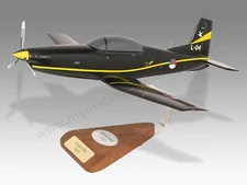 Pilatus PC-7 Royal Netherlands Air Force Desk Wood Airplane New Model Small 1/32