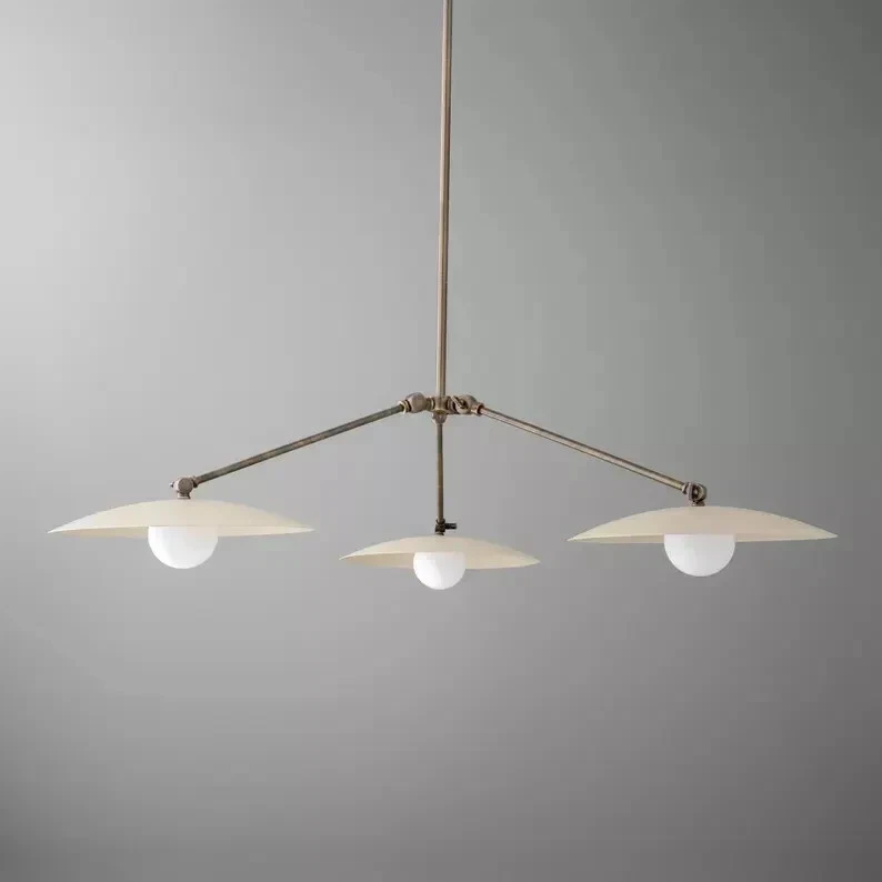 Italian Chandelier Light-Antique Brass Light-Modern Ceiling Light fixture - Image 2 of 4