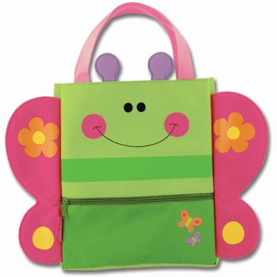 NWT Stephen Joseph Art Tote Bag Girls - Boys Butterfly Monkey Ladybug Gift