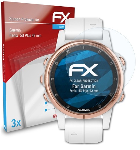 atFoliX 3x Screen Protector for Garmin Fenix 5S Plus 42 mm clear | eBay