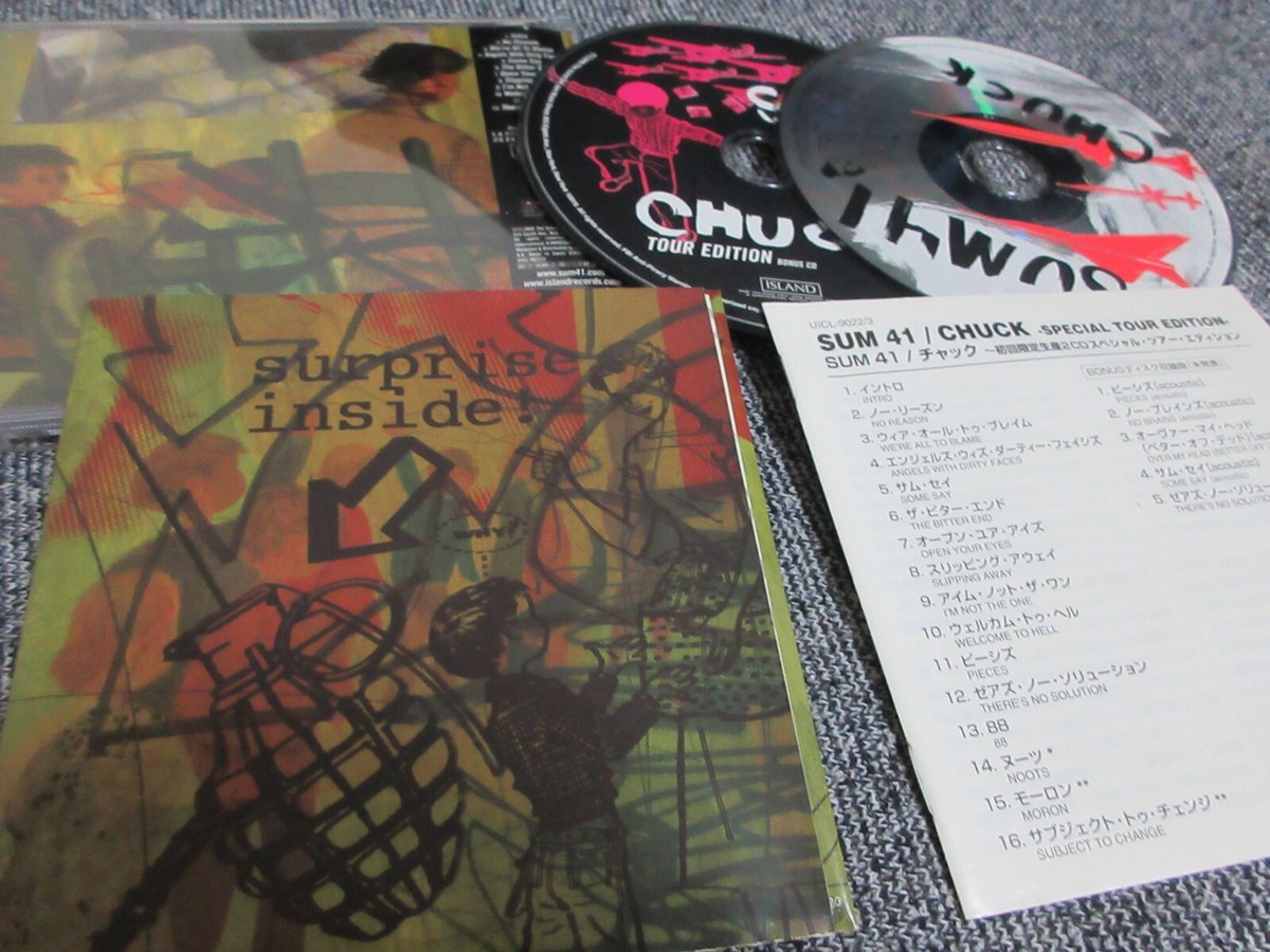 SUM 41 8枚Set Amazon.co.jp: チャック~初回限定生産2CDスペシャル・ツアー