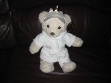 2020 NEW FAO SCHWARZ TEDDY BEAR WITH PJS AND HOUSECOAT EYE MASK PLUSH CUTE