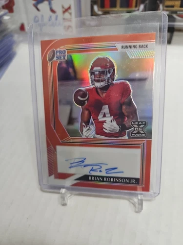 Brian Robinson Jr XRC Auto /10 ORANGE 2022 Pro Set Rookie Autograph