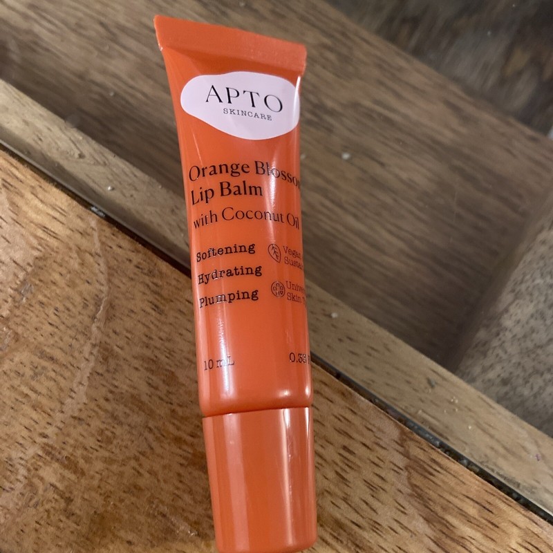 APTO Skincare Orange Blossom Lip Balm, 100% Vegan with Coconut Oil, 0.33 fl oz