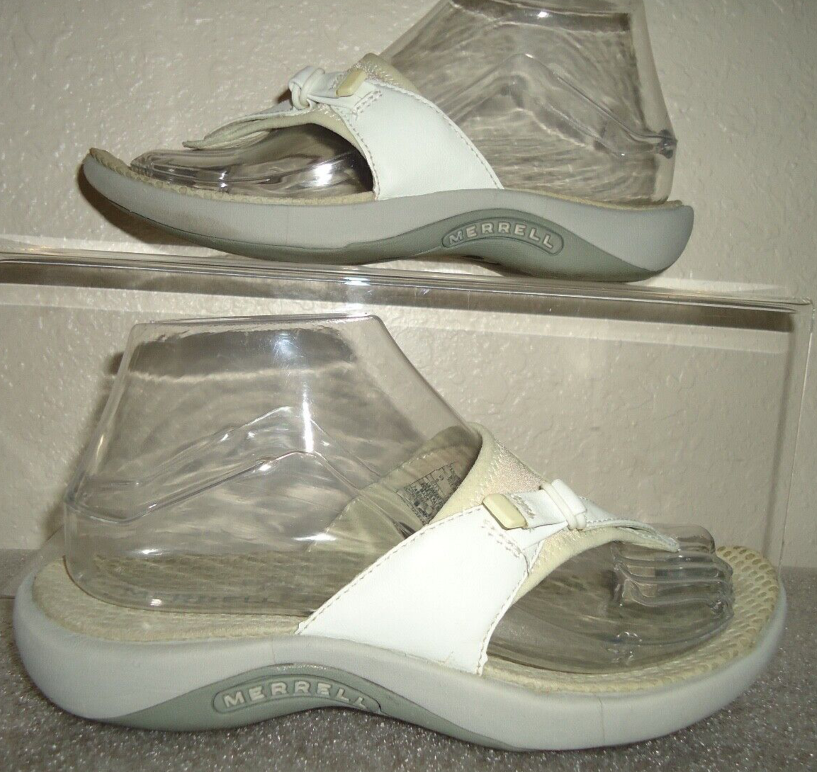 #D Merrell sandali donna perizoma beige infradito donna taglia 6 37