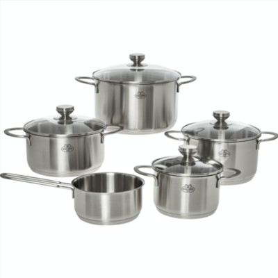 Ballarini Sirolo 5 Stück Edelstahl Kochgeschirr Topf Set - £165