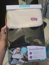 Jj Cole Bundleme Plush Gray Infant 0-12 Month Car Seat Stroller Footmuff Cover