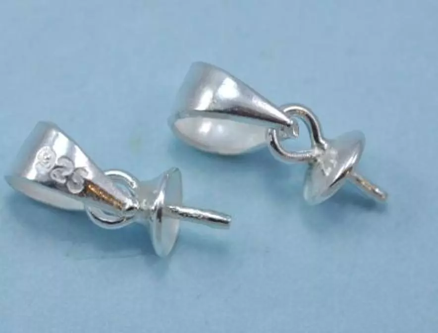 Sterling silver pendant findings sale