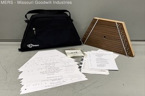 T.K. O'Brien's Handmade Lap Harp Zither Wood Instrument with Case & Song Sheets