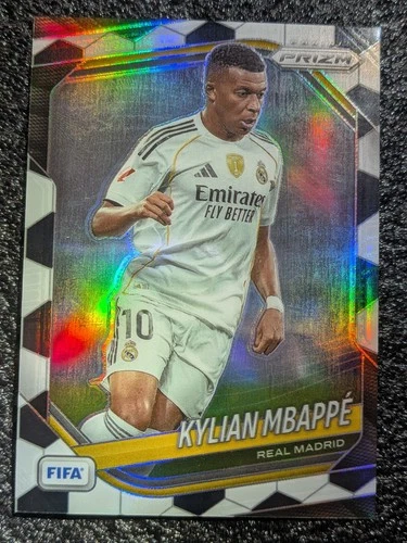 2025-26 Panini Prizm FIFA Kylian Mbappe Soccer Ball Prizm SP Real Madrid France
