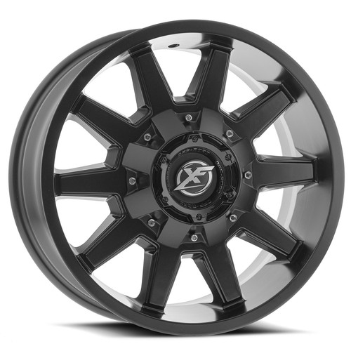 17x9 XF Off-Road XF-219 Matte Black Wheels 8x6.5/8x170 (0mm) Set of 4
