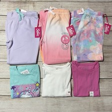 Girl Lot For Fall/Winter Size 7-8 . NWT 3 Sweatpants L/S Shirts. Colorful