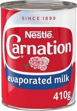 Nestle Carnation Evaporated Milk 24 x 410g Priced Tins Dessert Topping