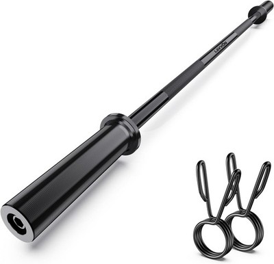 57'' Olympic Barbell Bar,2'' Standard Straight Barbell Bars for Weight Lifting Bar