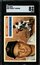 1956 Topps #205 Whitey Lockman - SGC 8