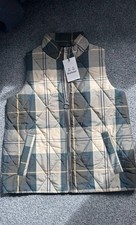 Image of Woman’s Barbour Quilted Tartan Corry Liner Gilet Size 12 | Brand New