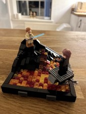 Legostarwars Anakin Vs Obi-One Kenobi Battle Scene- Mustafar
