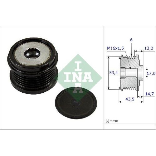 Generatorfreilauf Schaeffler INA 535 0237 10 FüR Ford Mazda Volvo-image