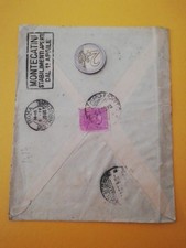 GM1425 Annullo Meccanico Targhetta ROMA 1929 Montecatini Stabilimenti Aperti