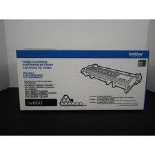 Brother TN-660 Genuine High Yield Black Toner Cartridge New Open Box