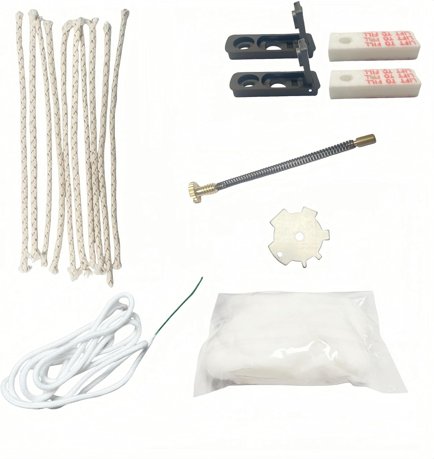 Repair Kit Wick & Cotton Replacement Parts Compatible W/ Zippo Lighters