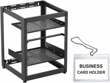 15U AV Rack Open Frame with Shelves