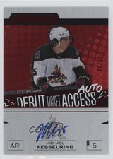 2023-24 Credentials Debut Ticket Access Red 9/99 Michael Kesselring Auto 1l5u