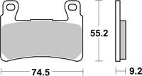 Bremsbelagsatz Scheibenbremse Prime - Sinter - SA Brembo 07HD20SA FüR Harley FAT