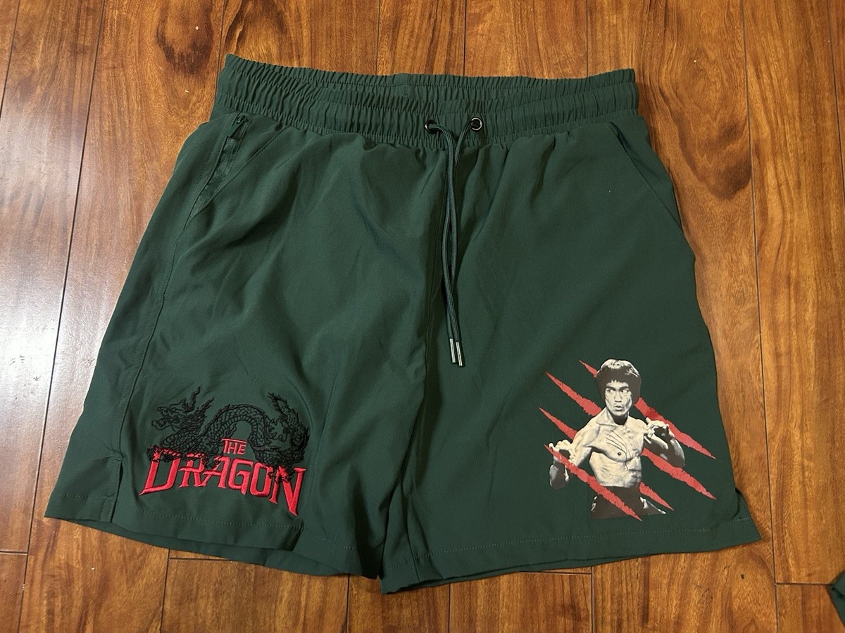 Shoe Palace X Bruce Lee The Dragon 🐉 Green Shorts XL | eBay