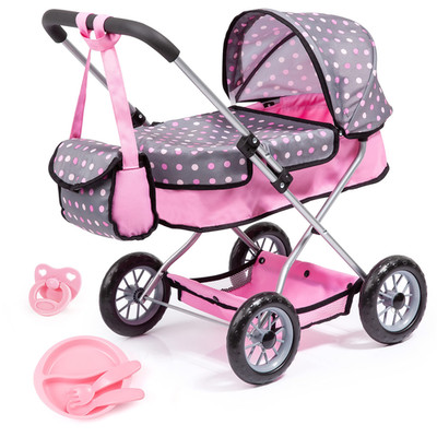 Bayer Smarty Modern Doll Pram Stroller Set For 18 Inch Dolls Accessories 12266Ab