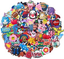 diasstro Lot of 30,50,100 pcs Random PVC Different Shoe Charms for Shoe Decorati