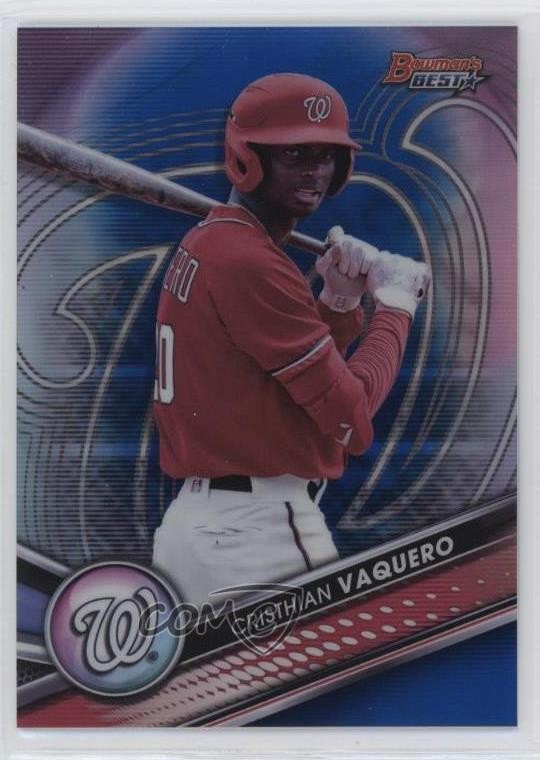 2022 Bowman's Best Top Prospects Blue Refractor 53/150 Cristhian Vaquero pr9