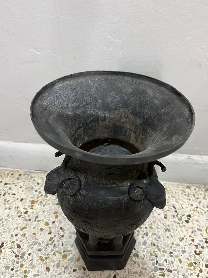 Censer Bronze Chinese H 13 Inch X W 7 Inch - Image 4 of 4