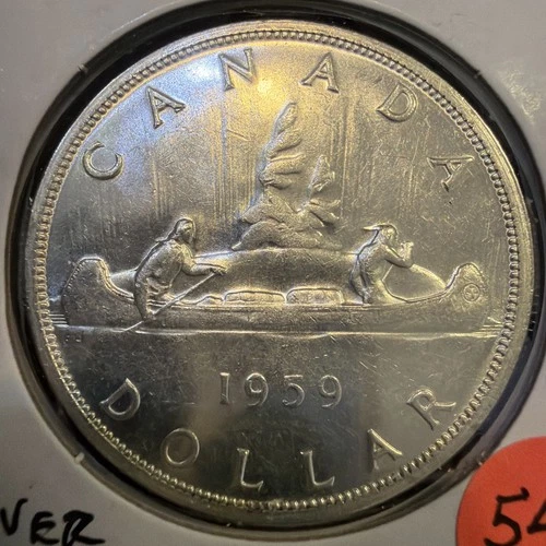 1959 Canada Silver Dollar $1 Coin G014