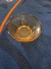 Vintage Amber colored dip bowl Anchor Hocking