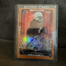 Deontay Greenberry RC Autograph 38/50 2015 Bowman Chrome Orange Refractor 
