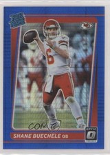 2021 Panini Donruss Optic Rated Rookie Blue Hyper Prizm Shane Buechele #298 00em